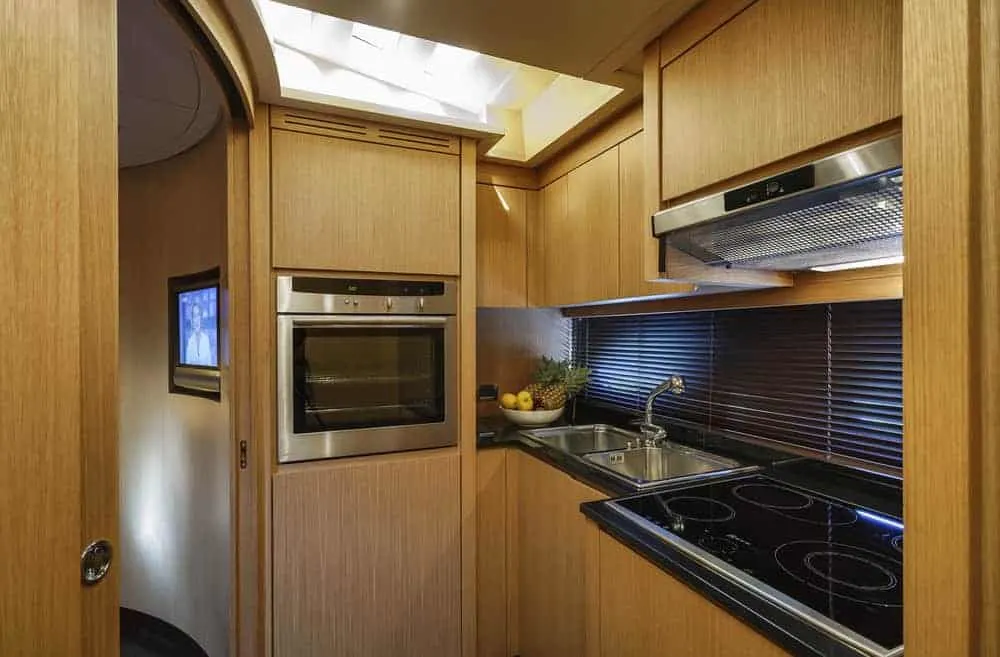 Alfamarine 72 luxury yacht kitchen