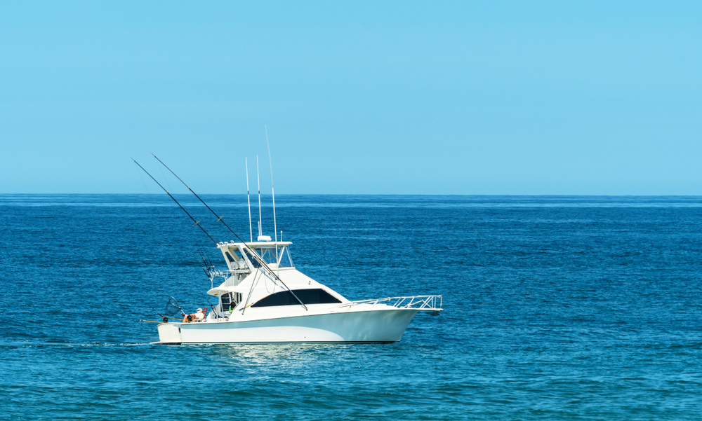 Luxury convertible fishing boat