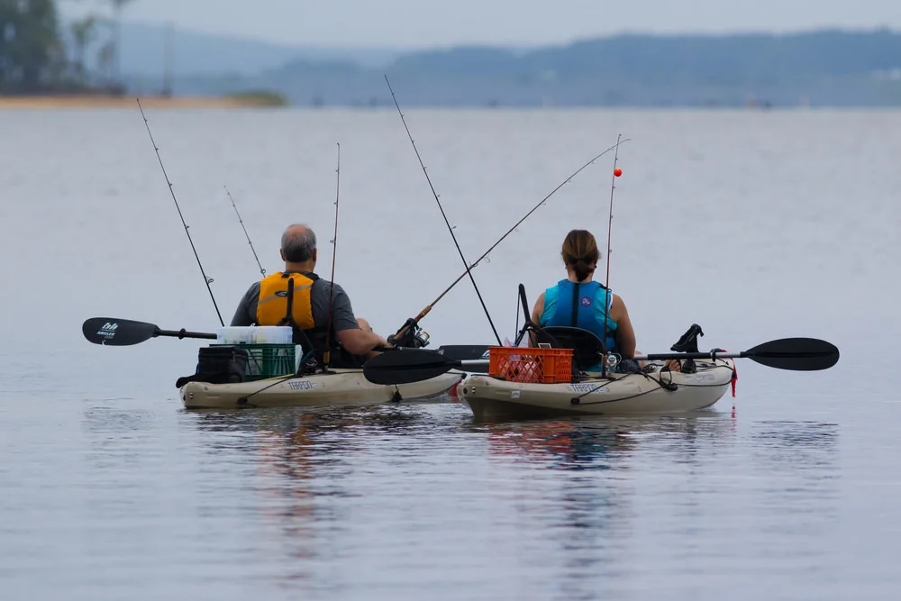 Fishing on kayaks