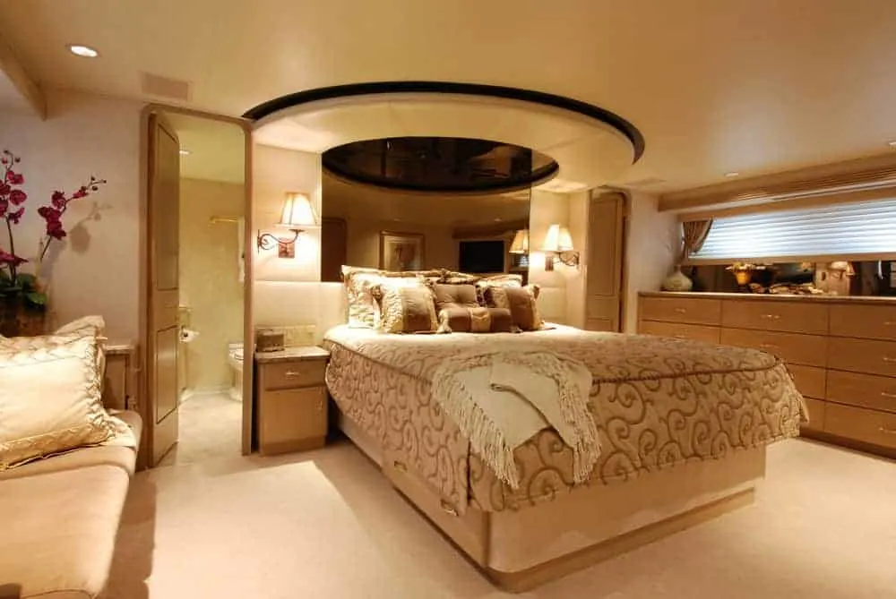 luxury yacht stateroom