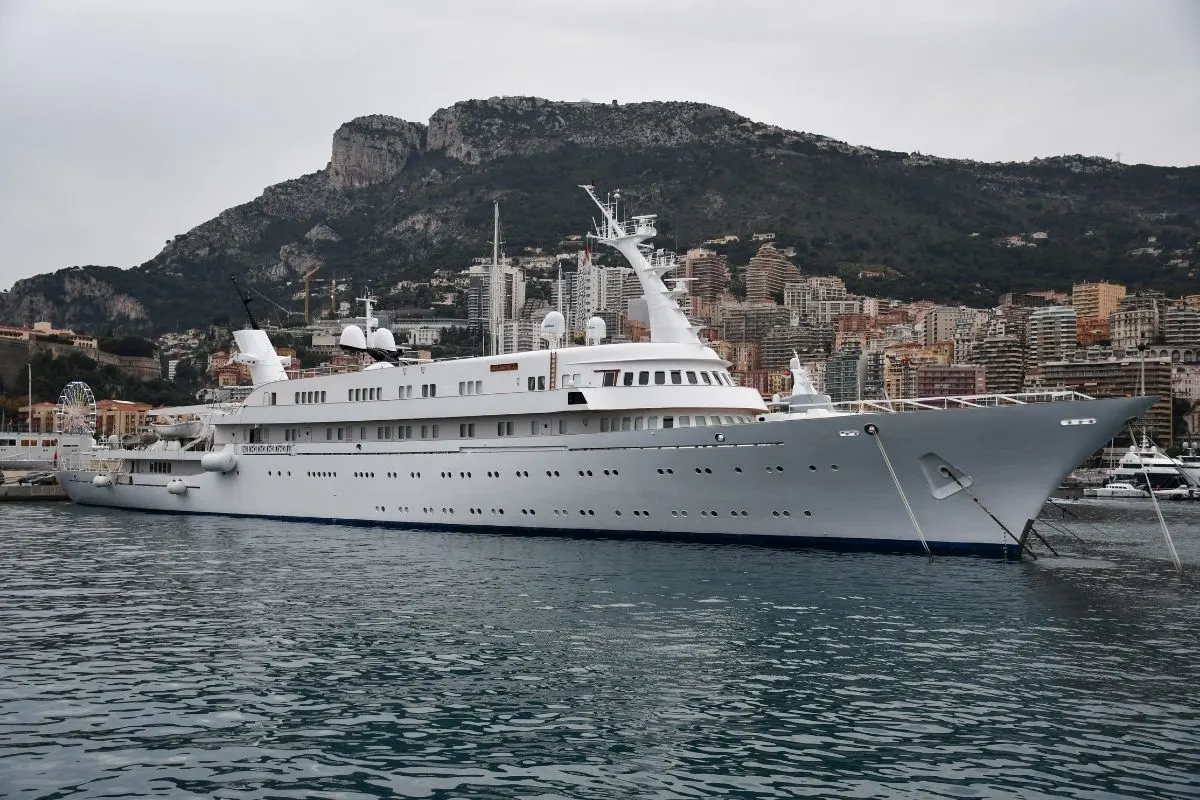 A photo of superyacht in Port.