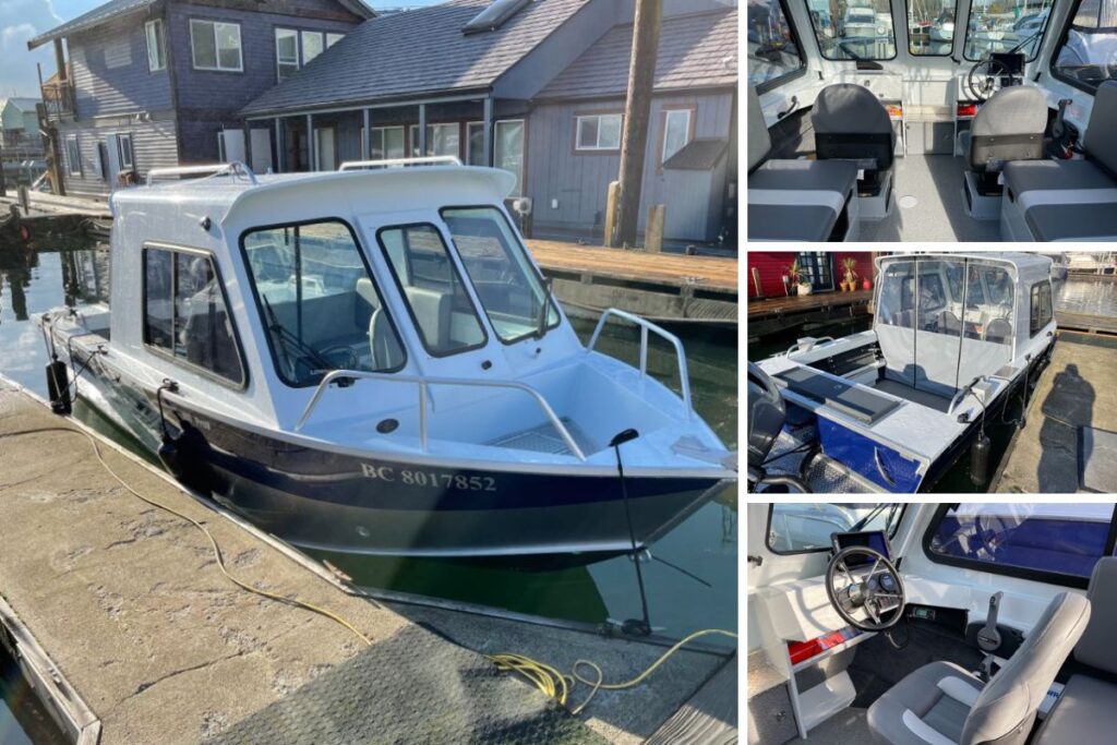 Our 18-foot aluminum fishing boat