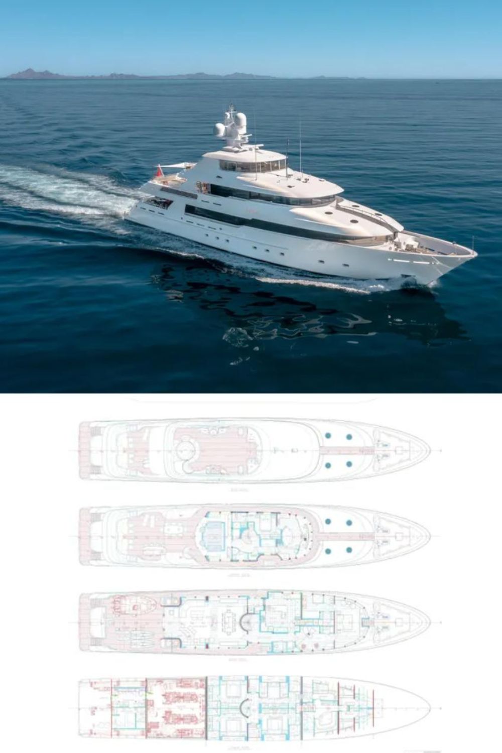 2011 Delta Semi Displacement (a 156 Ft. Yacht Floor Plan and Design)