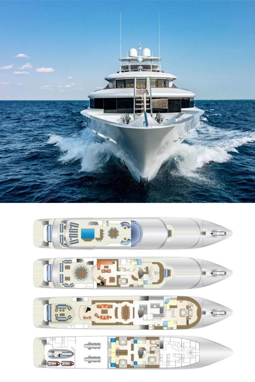 2011 Trinity Yachts CUSTOM (a 164 Ft. Yacht Floor Plan and Design)