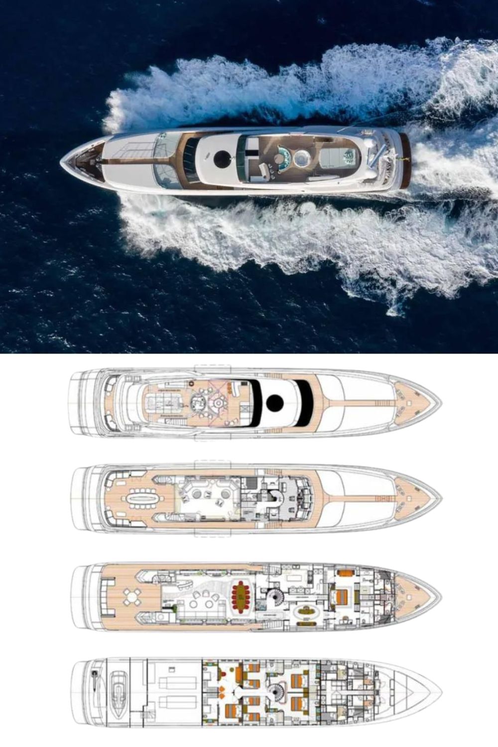 2013 Cantieri di Pisa Motor Yacht (a 153 Ft. Yacht Floor Plan and Design)