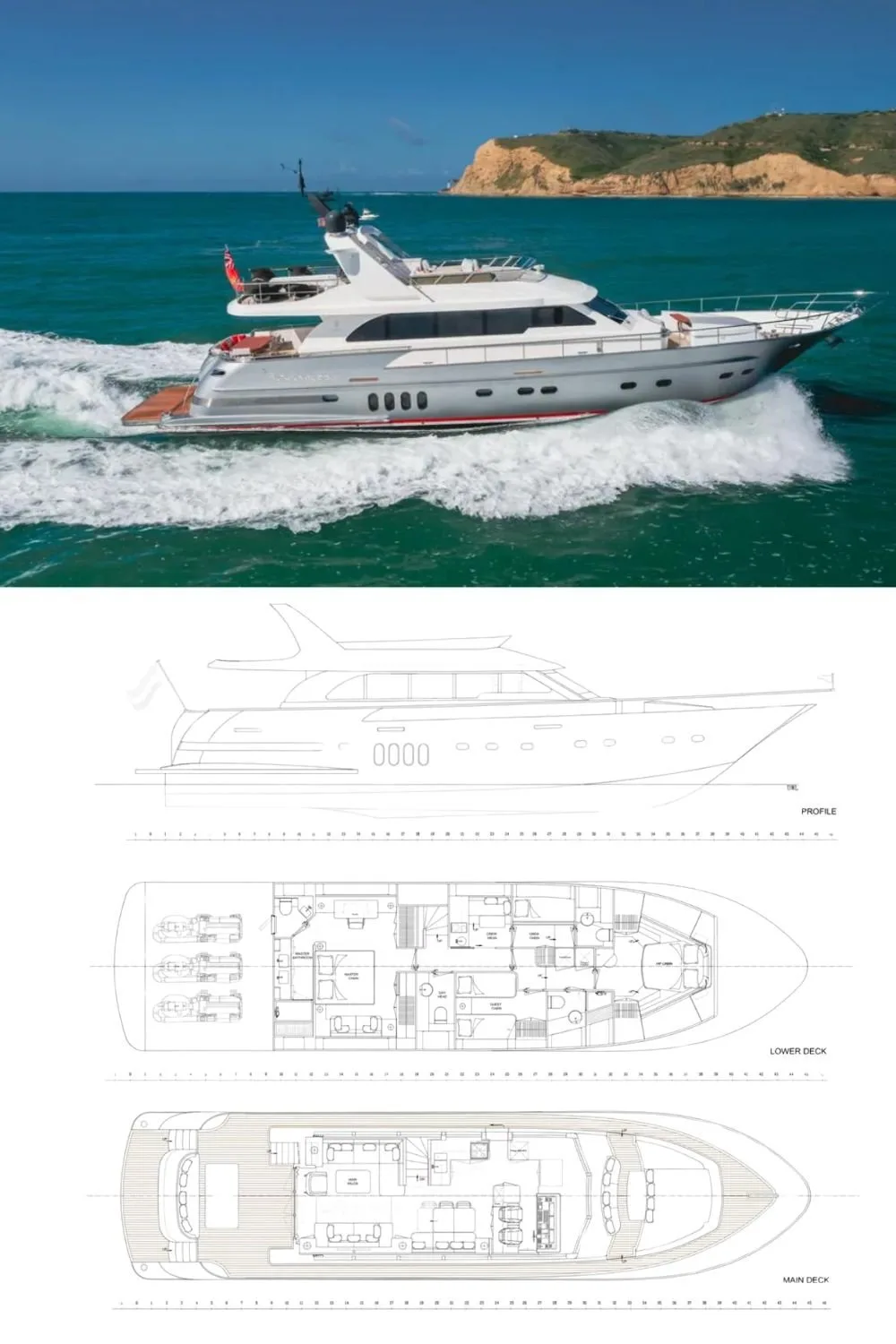 2016 Van der Valk 78 Flybridge Motor Yacht (a 78 Ft. Yacht Floor Plan and Design)