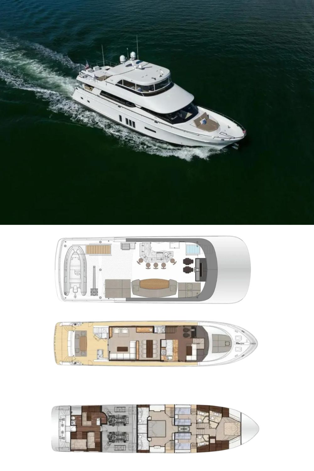 2017 Ocean Alexander 85 (85 Ft. Yacht Floor Plan and Design)