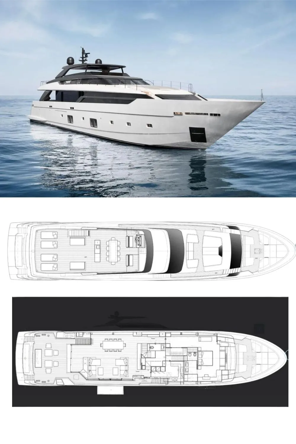 2023 Sanlorenzo SL 120A (a 120 Ft. Yacht Floor Plan and Design)