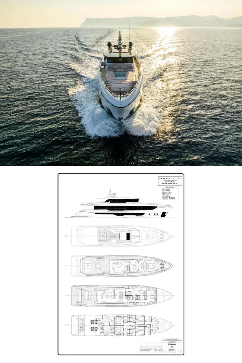 The 2023 Gulf Craft Majesty 111 (a 112 ft. Yacht Floor Plan and Design)