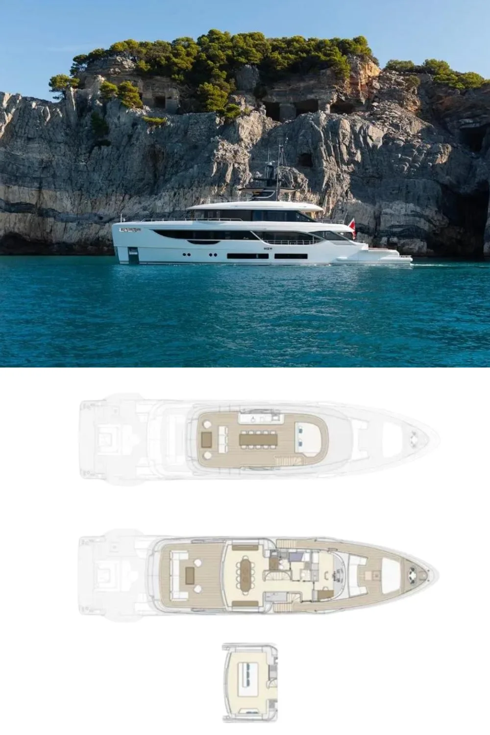 2024 Benetti Oasis 34M (a 112 Ft. Yacht Floor Plan and Design)