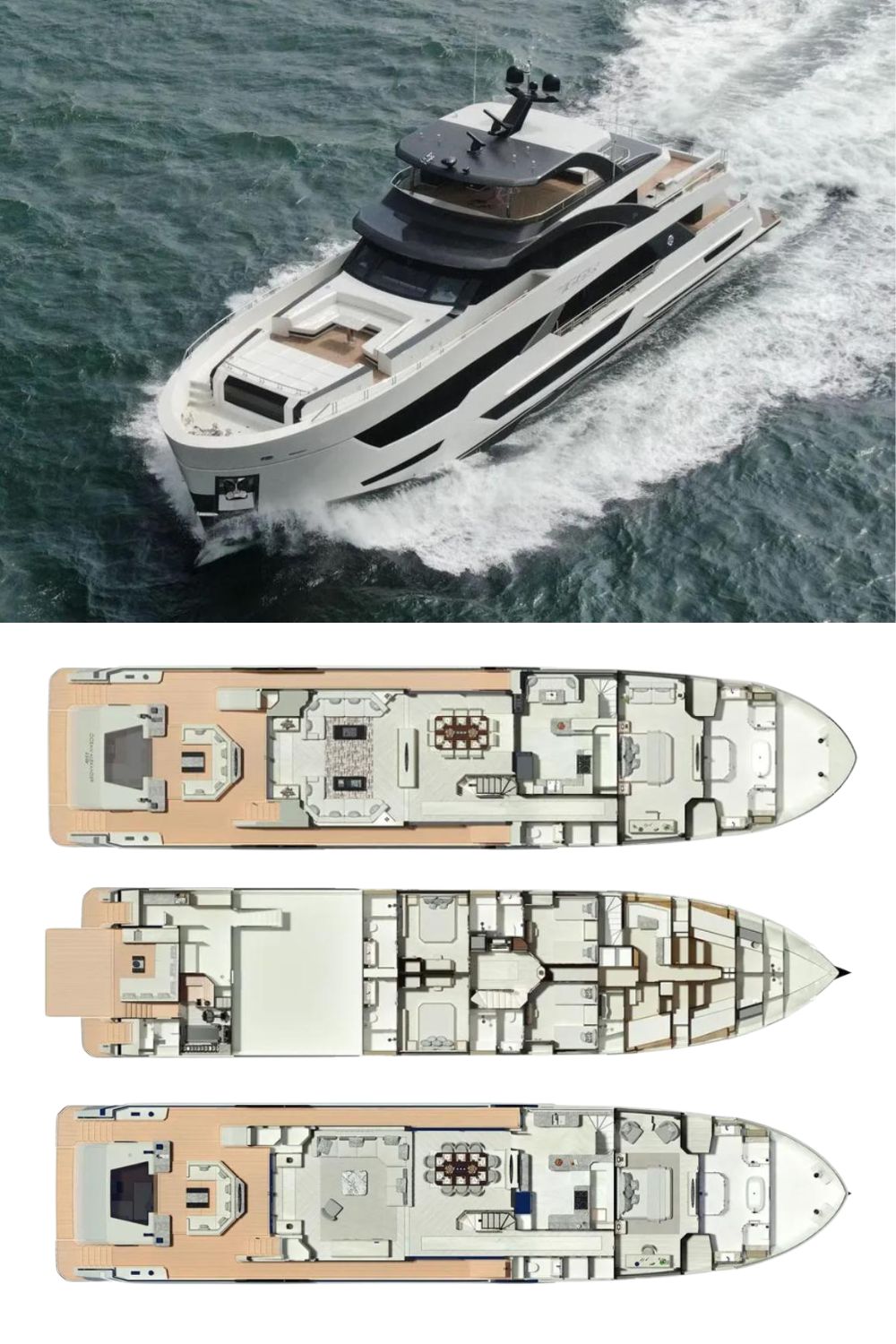 2024 Ocean Alexander 35 Revolution (a 117 Ft. Yacht Floor Plan and Design)