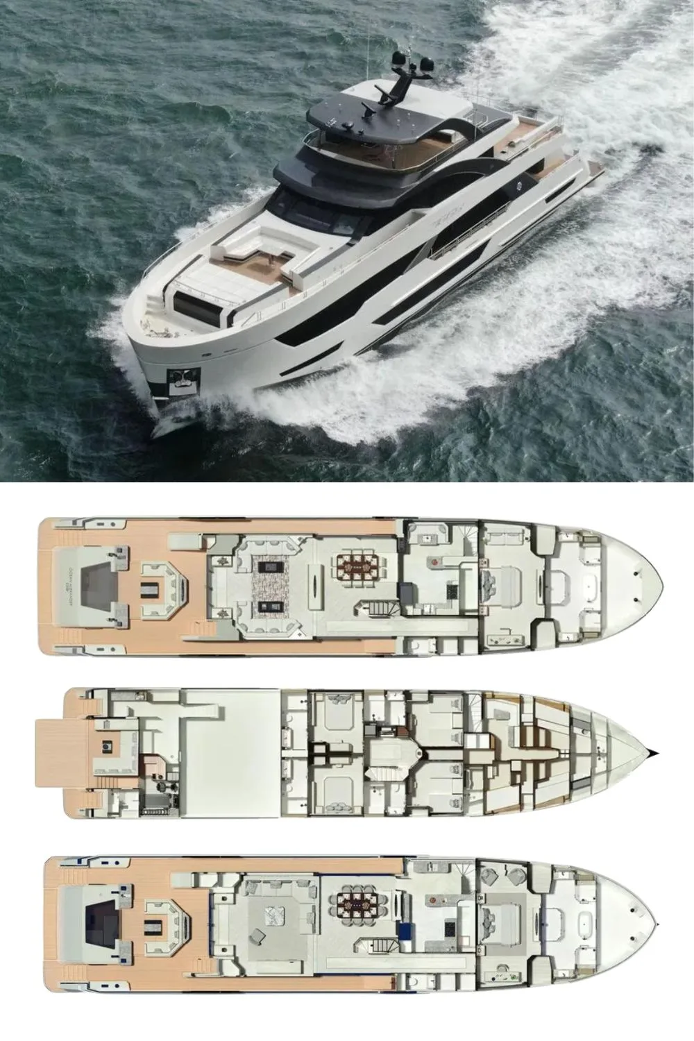 2024 Ocean Alexander 35 Revolution (a 117 Ft. Yacht Floor Plan and Design)