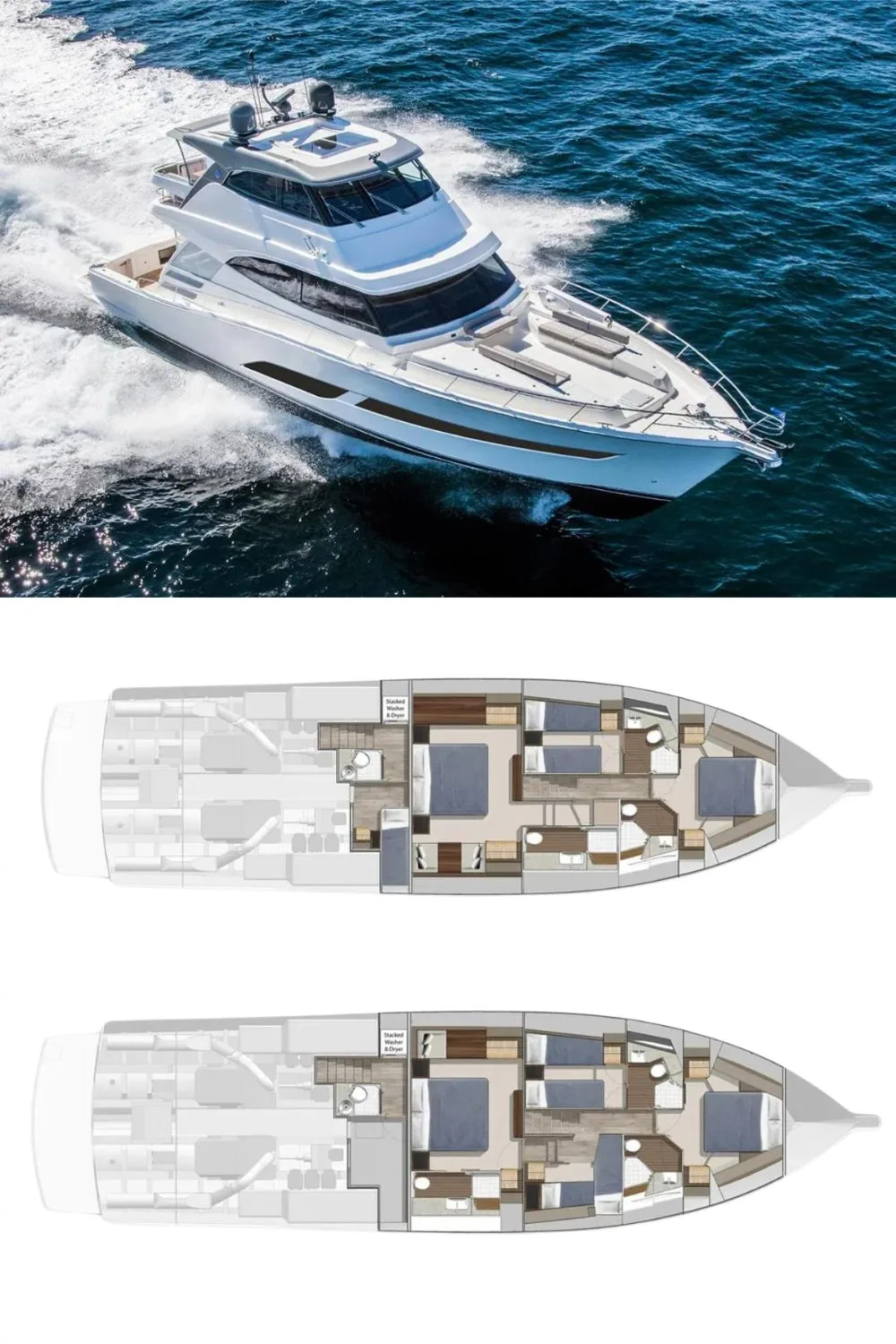 2024 Riviera 68 Sports Motor Yacht (a 68 Ft. Yacht Floor Plan and Design)