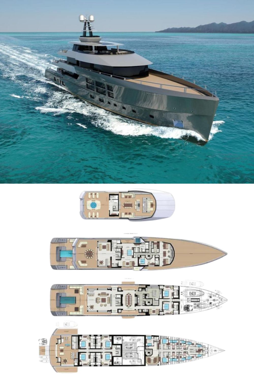 2027 Delta Gregory C Marshall 63m NFT (a 207 Ft. Yacht Floor Plan and Design)