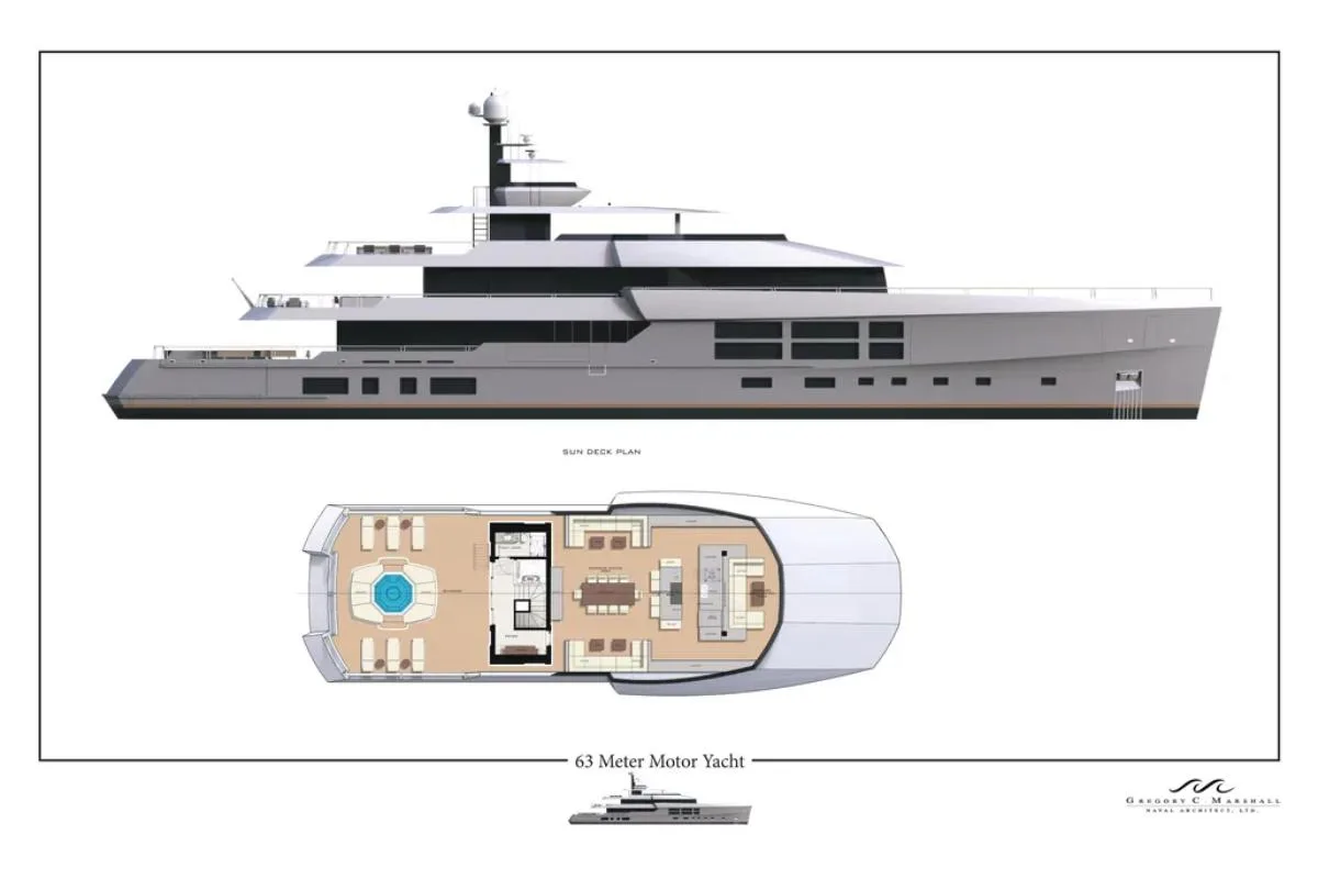 Sun deck plan