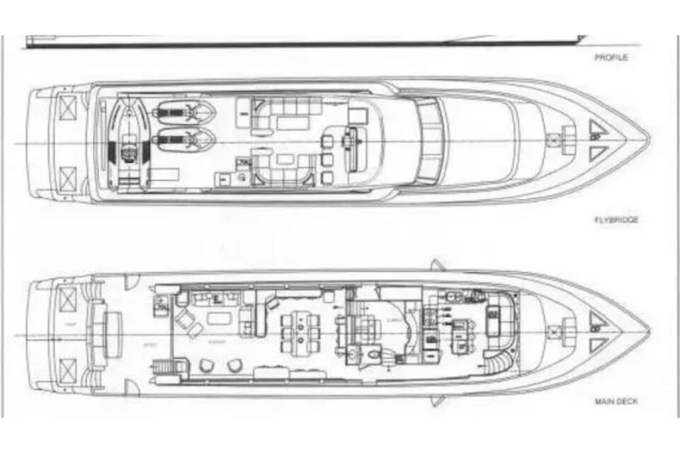 2003 Hargrave Raised Pilothouse (a 97 Ft. Yacht Floor Plan and Design ...