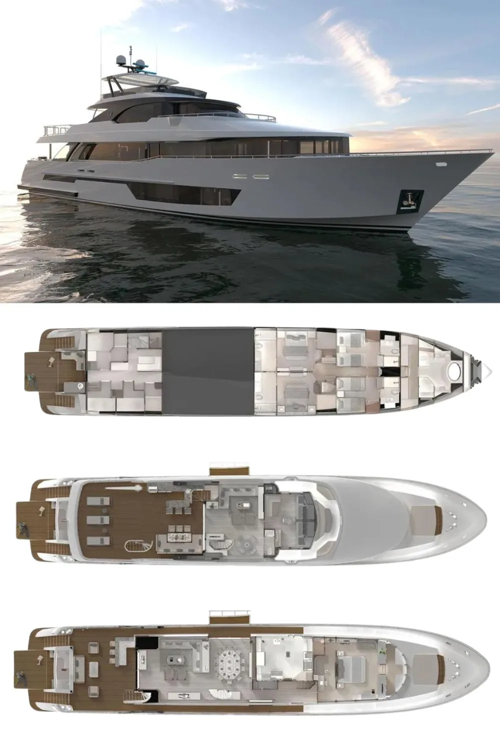 The 2024 Ocean Alexander 37 Legend (a 118 ft. Yacht Floor Plan and Design)