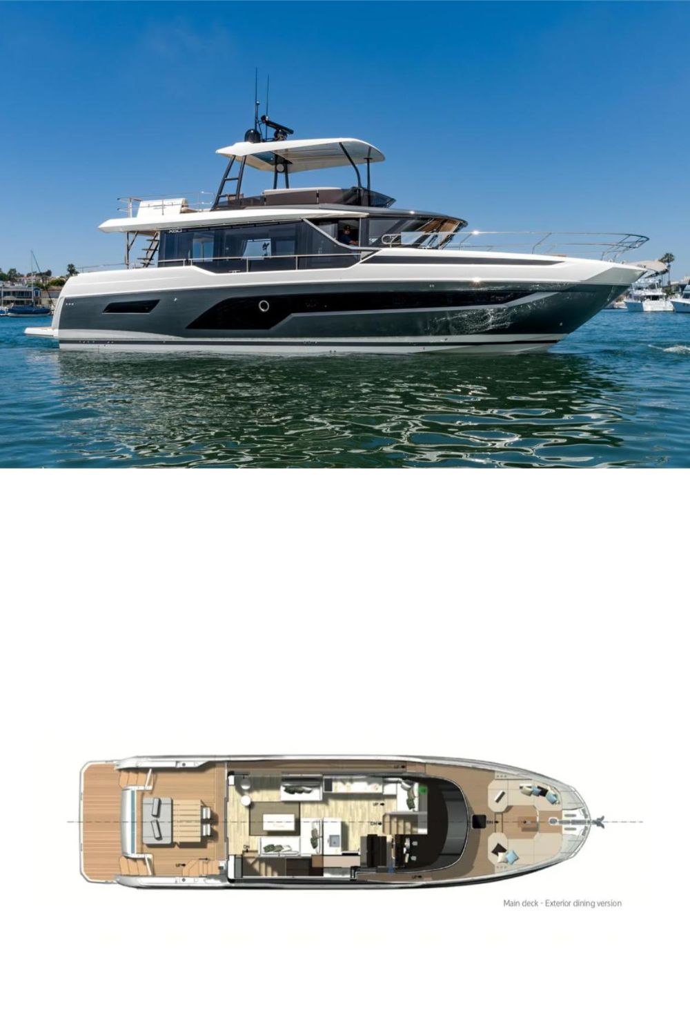 The 2024 Prestige X60 (a 61 ft. Yacht Floor Plan and Design)