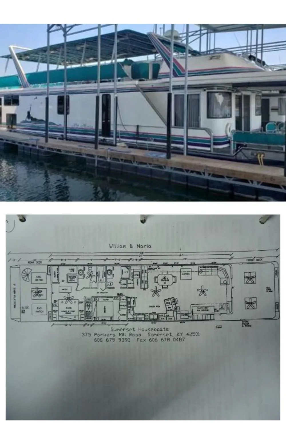 1998 Sumerset 86' by 18' (86 Ft. Yacht Floor Plan and Design)