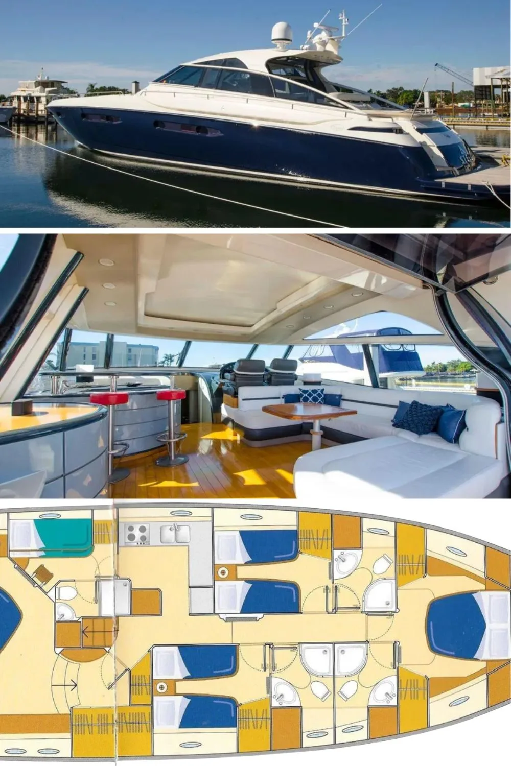 2004 Baia Atlantica (a 78 Ft. Yacht Floor Plan and Design)