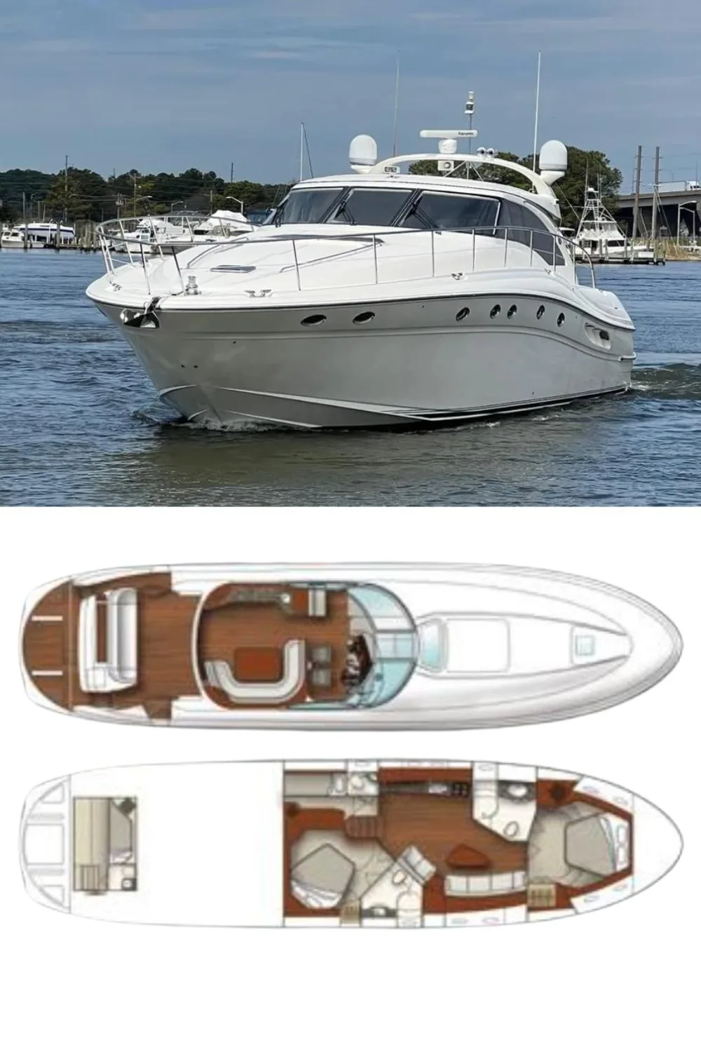 2005 Sea Ray 680 Sun Sport (a 68 Ft. Yacht Floor Plan and Design)