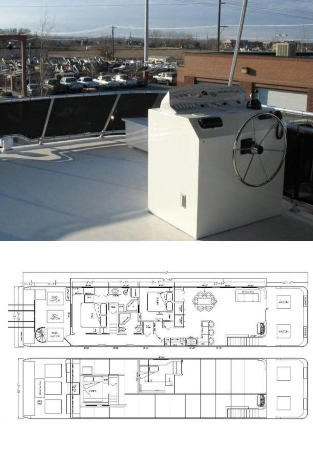 2006 Sumerset Houseboats Desert Rain Trip 15 (a 75 Ft. Yacht Floor Plan and Design)