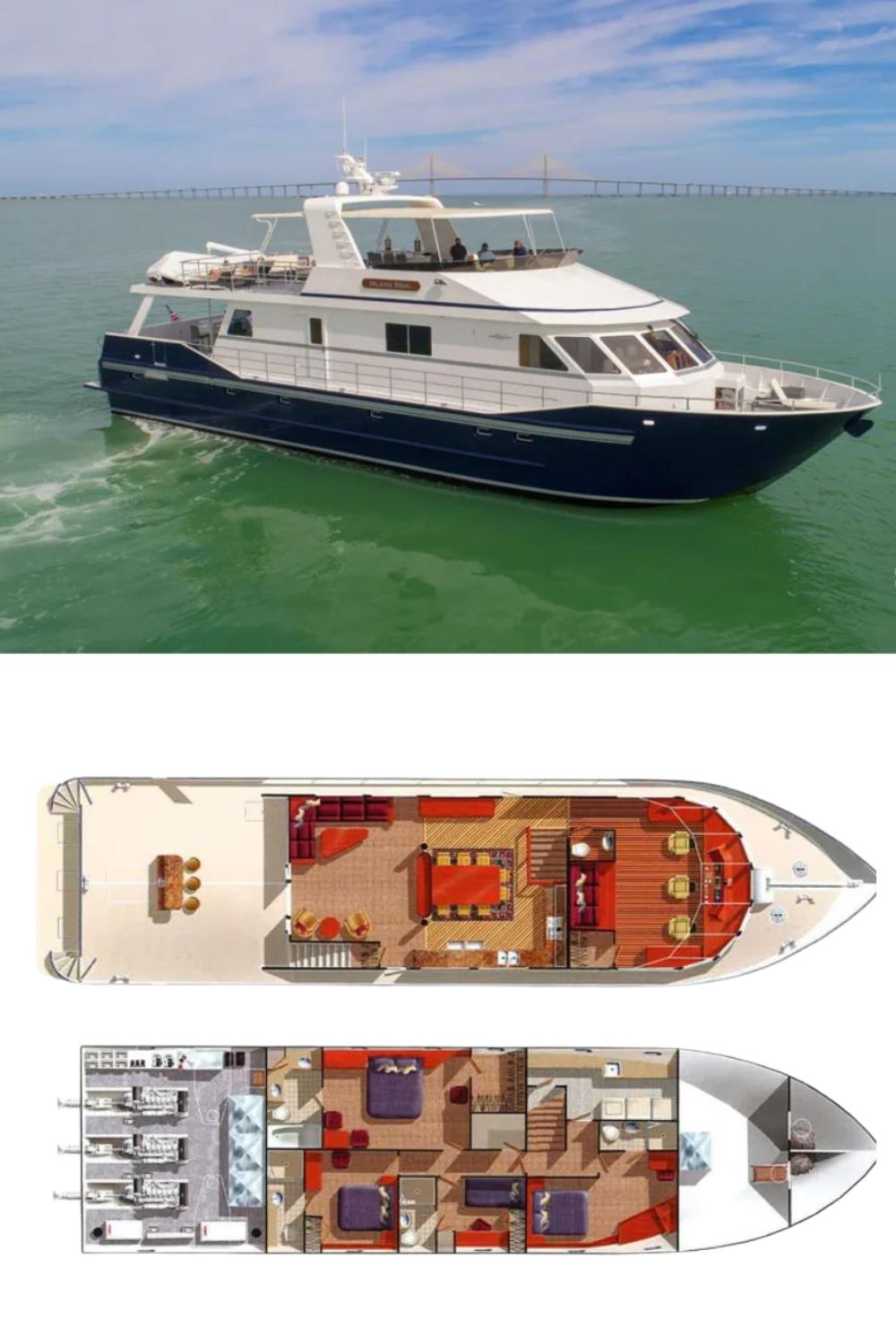 2009 Custom Flybridge Motoryacht (a 90 Ft. Yacht Floor Plan and Design)