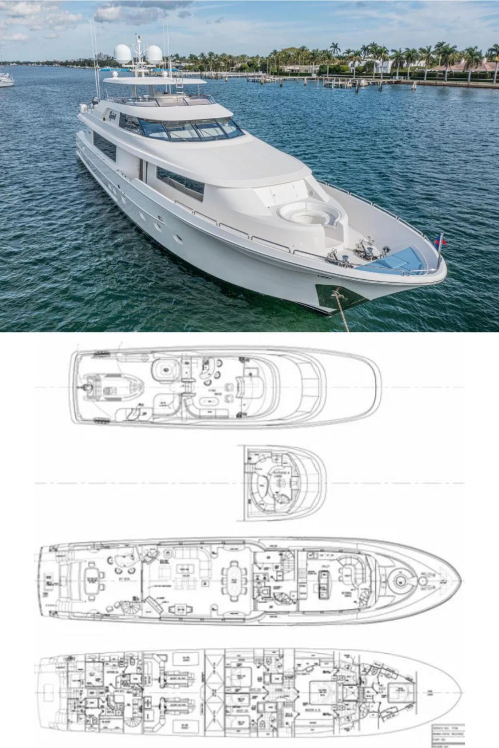 2010 Westport 112 (a 112 Ft. Yacht Floor Plan and Design)