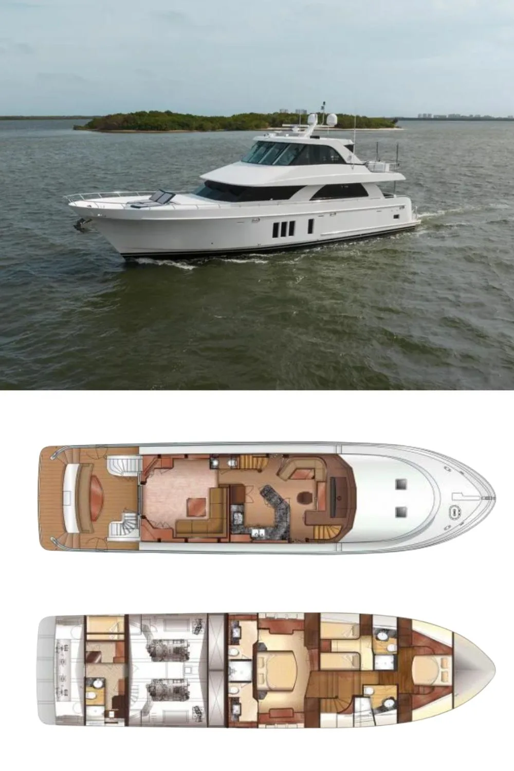 2014 Ocean Alexander 78 Motoryacht (a 79 Ft. Yacht Floor Plan and Design)