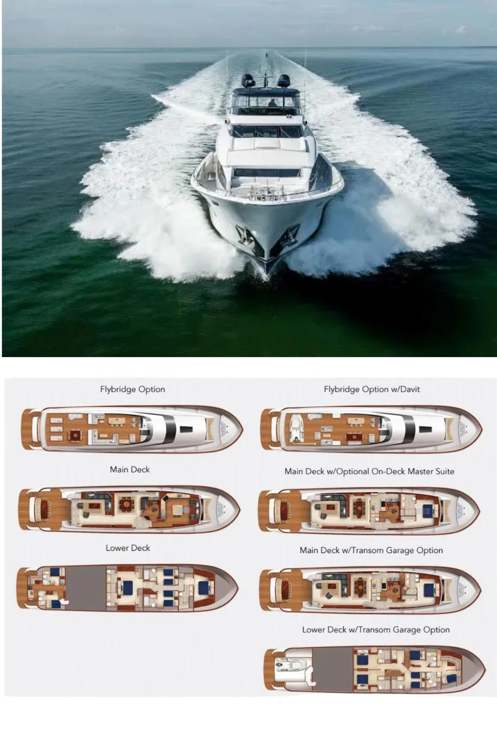 2015 Hatteras 100 Raised Pilothouse (a 102 Ft. Yacht Floor Plan and Design)