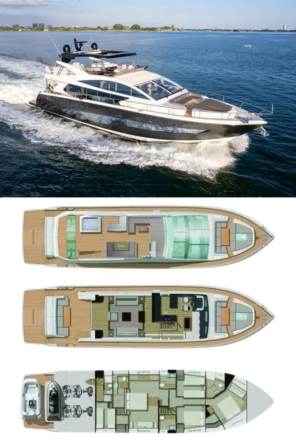 2020 Pearl 80 (80 Ft. Yacht Floor Plan and Design)