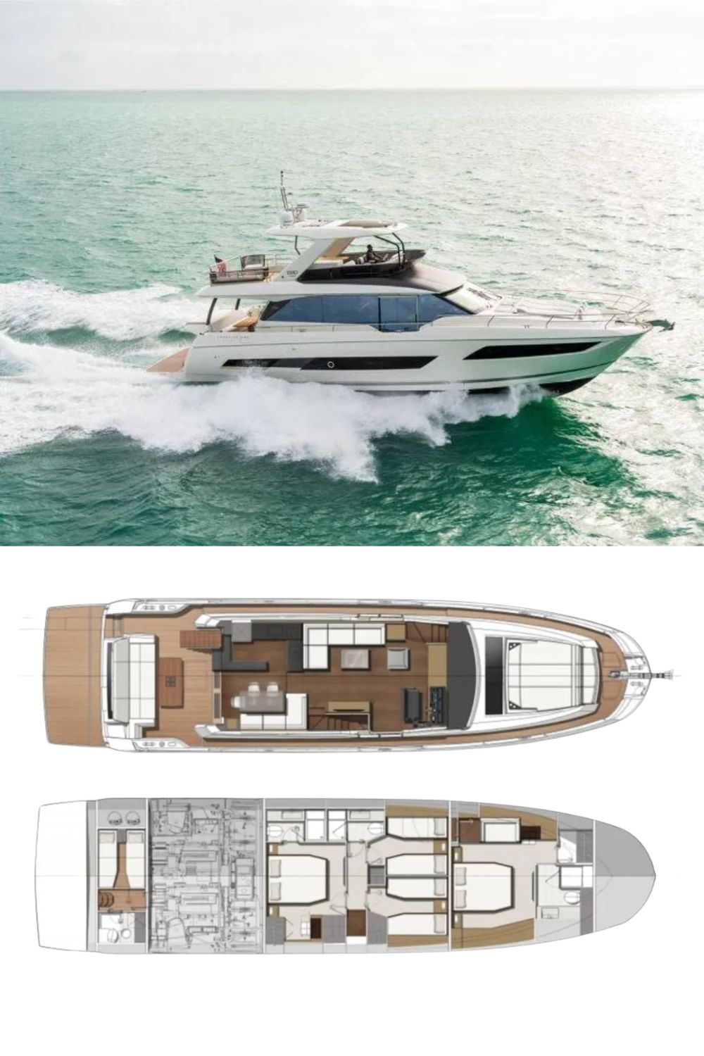 2021 Prestige 690 (a 70 Ft. Yacht Floor Plan and Design)