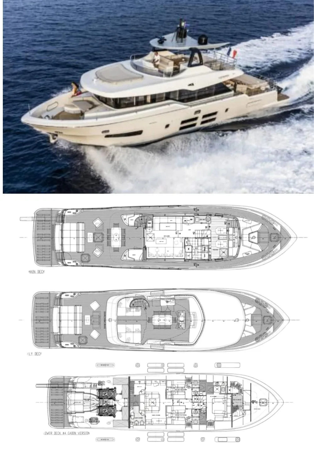 2023 Canados Oceanic 76 GT (a 76 Ft. Yacht Floor Plan and Design)