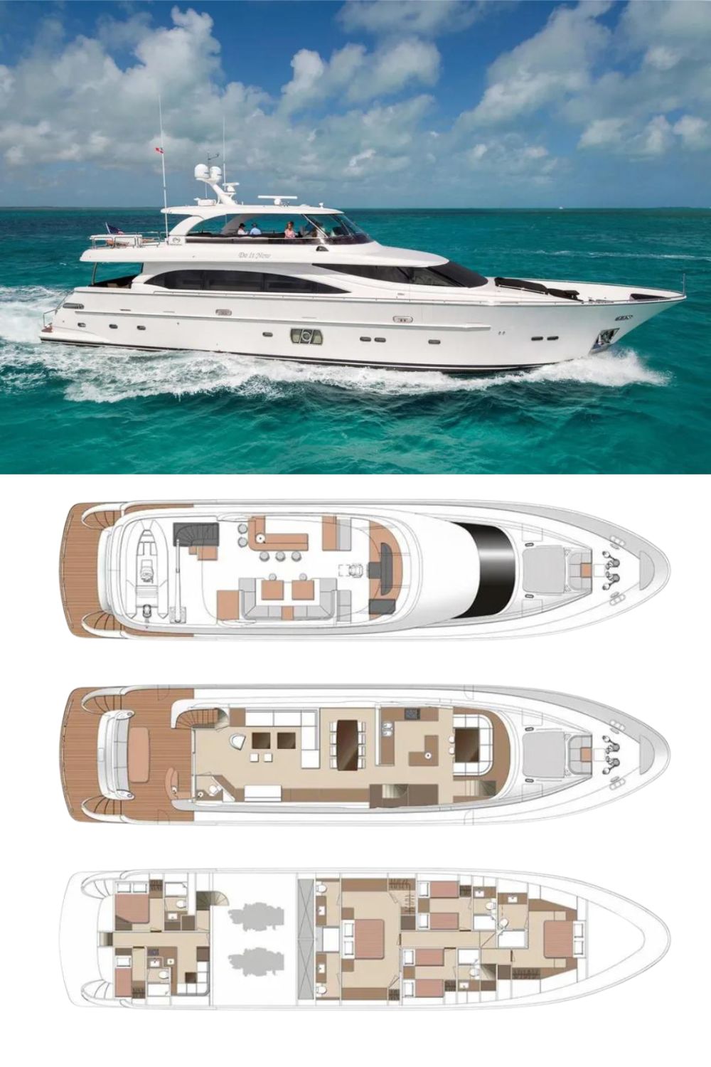 2024 Horizon E100 (a 100 Ft. Yacht Floor Plan and Design)