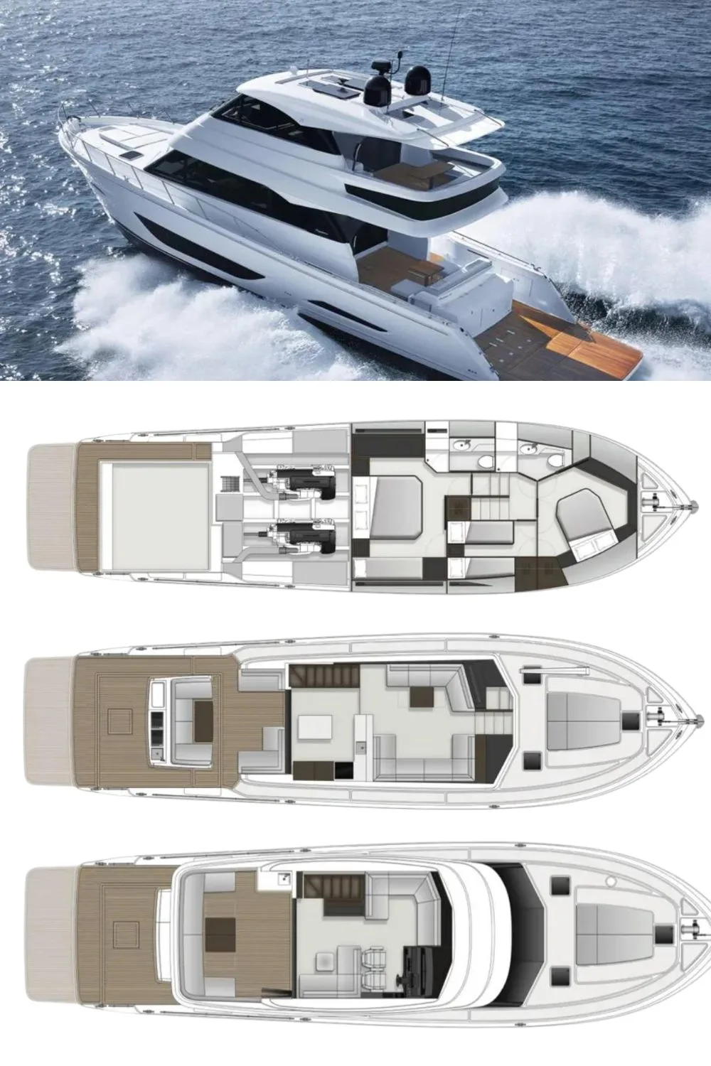 2024 Maritimo M60 (a 60 Ft. Yacht Floor Plan and Design) - BoatBiscuit