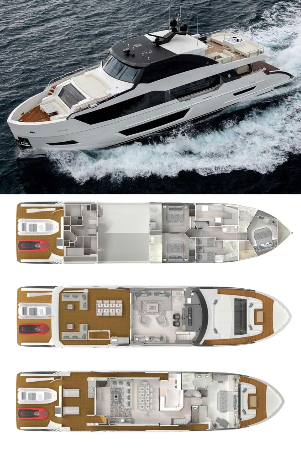 2024 Ocean Alexander 28 Explorer (a 94 Ft. Yacht Floor Plan and Design)