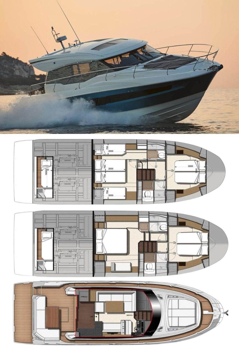 2024 Prestige 460 S (a 46 Ft. Yacht Floor Plan and Design)