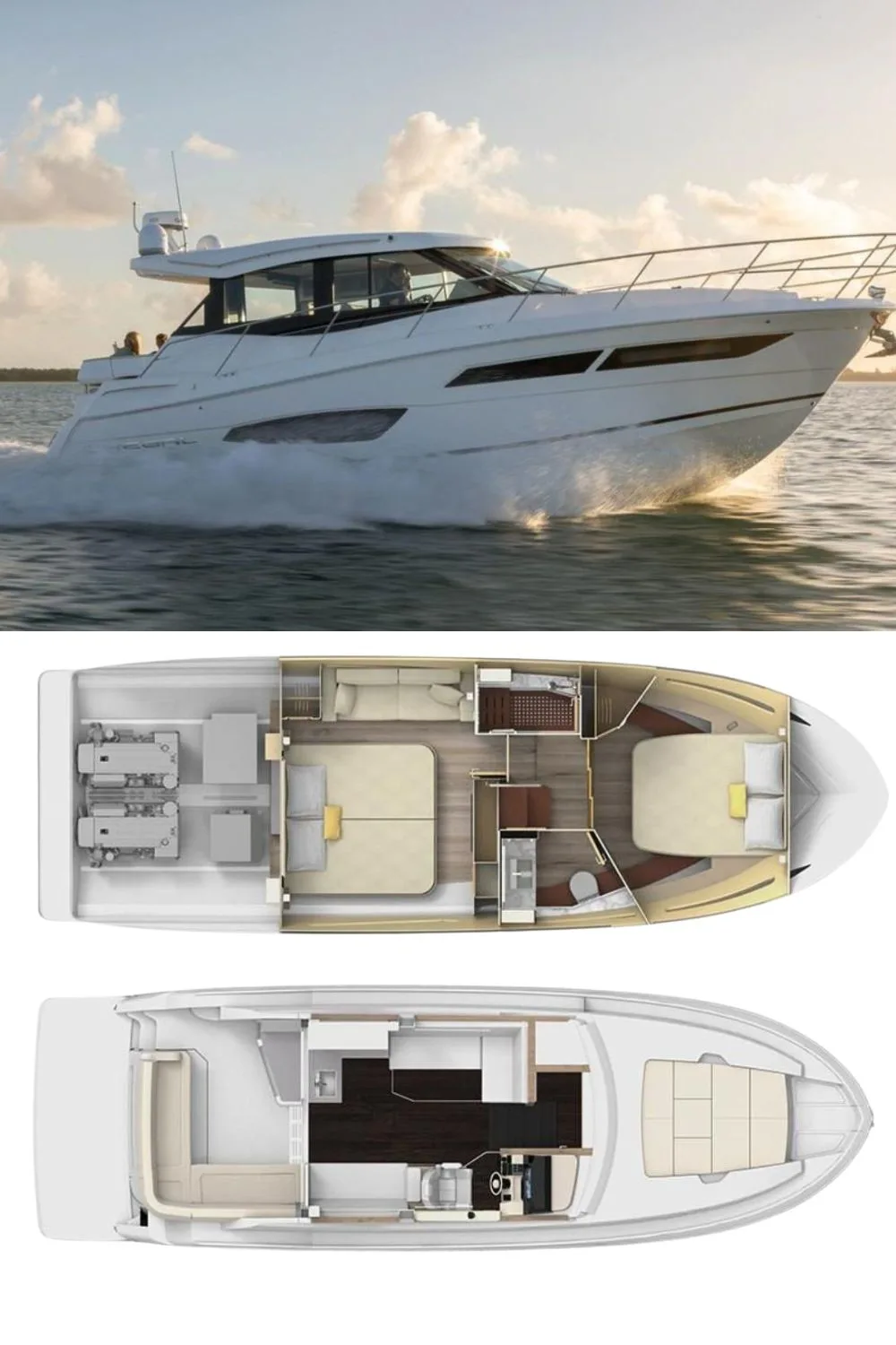 2024 Regal 38 Grande Coupe (a 38 Ft. Yacht Floor Plan and Design)