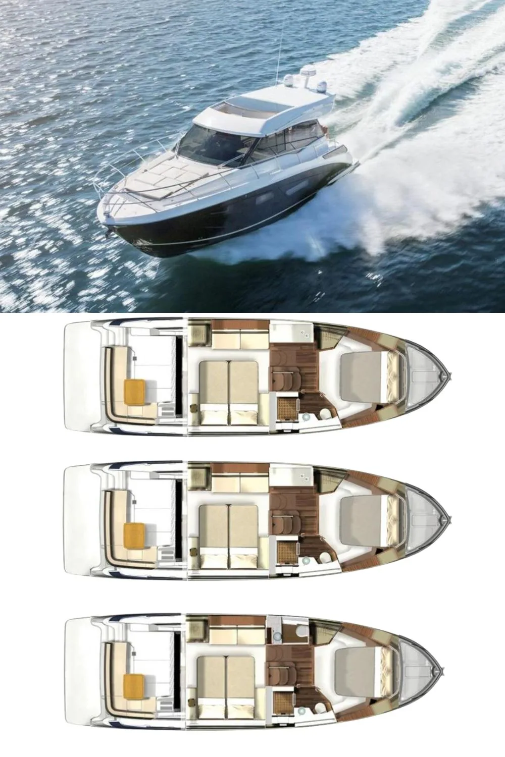 2024 Regal 42 Grande Coupe (a 41 Ft. Yacht Floor Plan and Design)