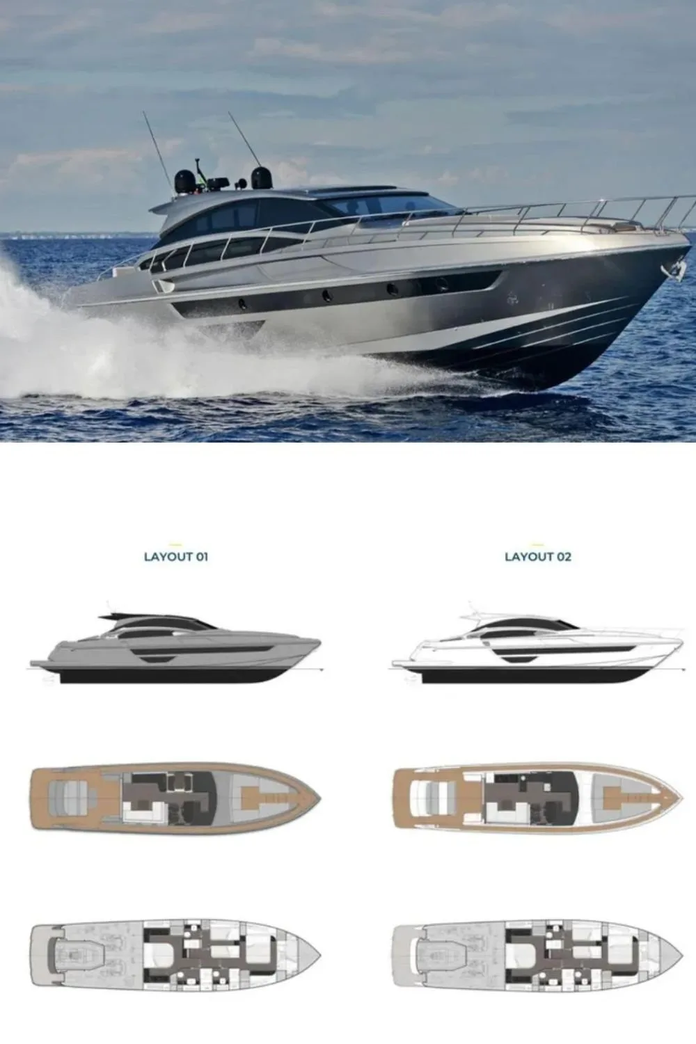 2024 Rizzardi IN SIX (a 71 Ft. Yacht Floor Plan and Design)