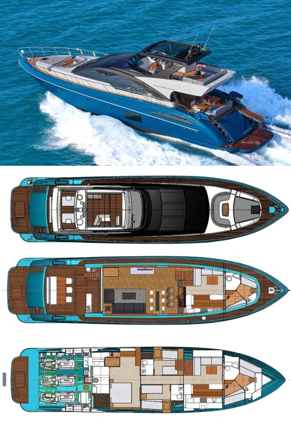 2024 Schaefer 25M (81 Ft. Yacht Floor Plan and Design)