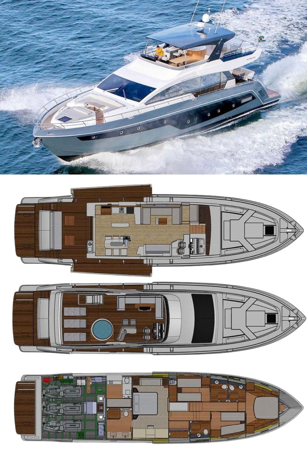 2024 Schaefer 770 (a 77 Ft. Yacht Floor Plan and Design)