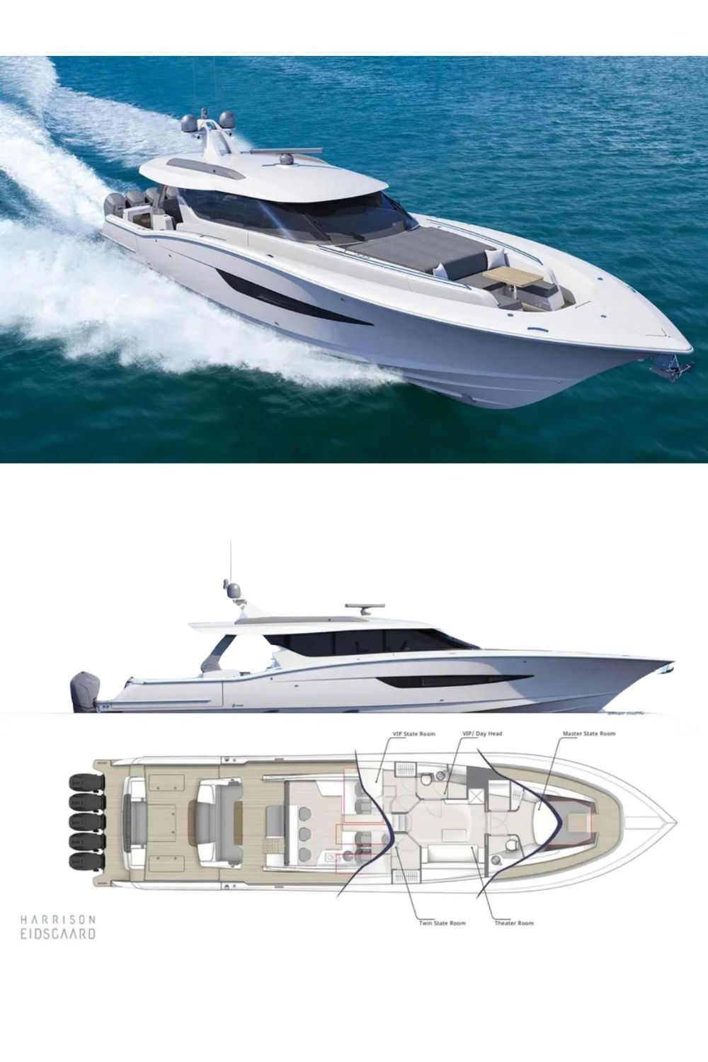 2025 Scout 67 LX (a 67 Ft. Yacht Floor Plan and Design)