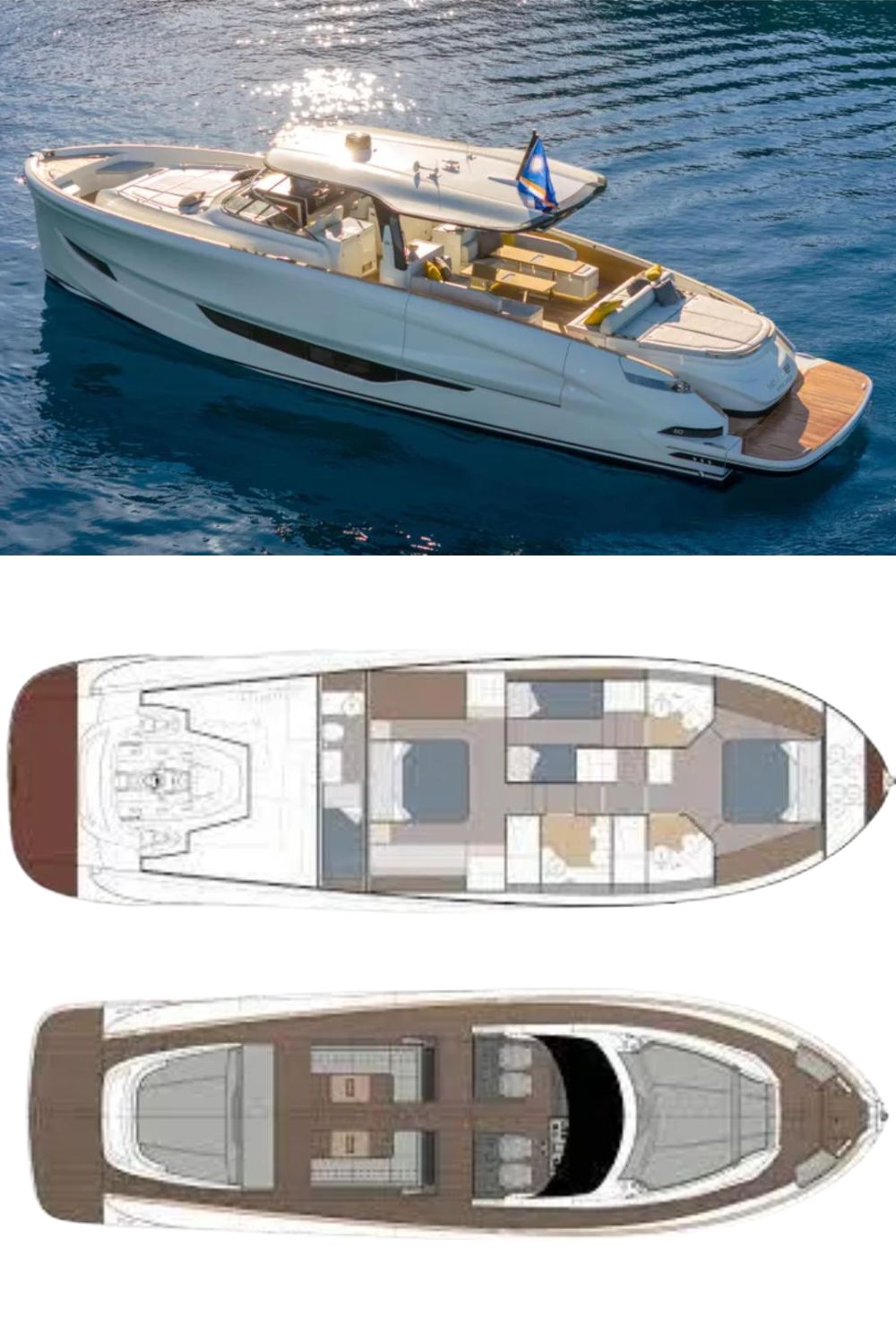 2025 Solaris Power 60 Open (a 60 Ft. Yacht Floor Plan and Design)