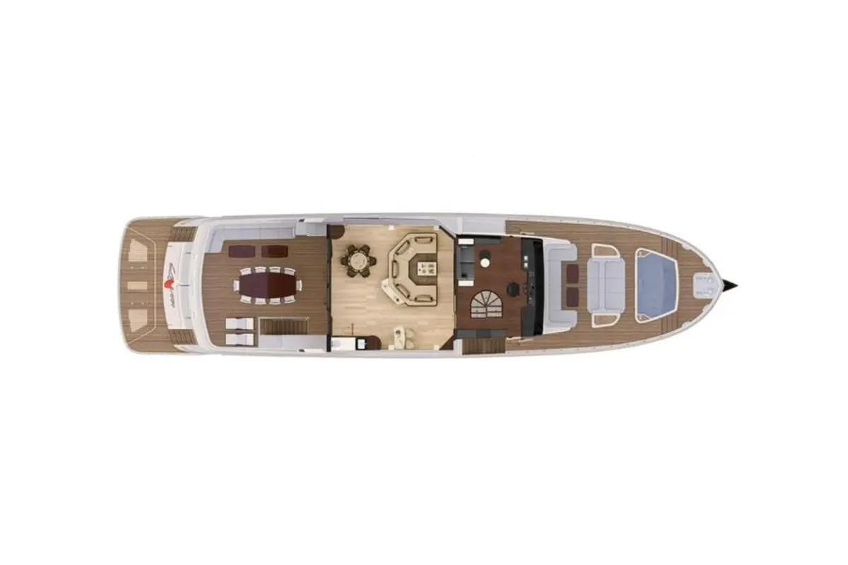 Lazzara UHV 100 (a 100 Ft. Yacht Floor Plan and Design) - BoatBiscuit