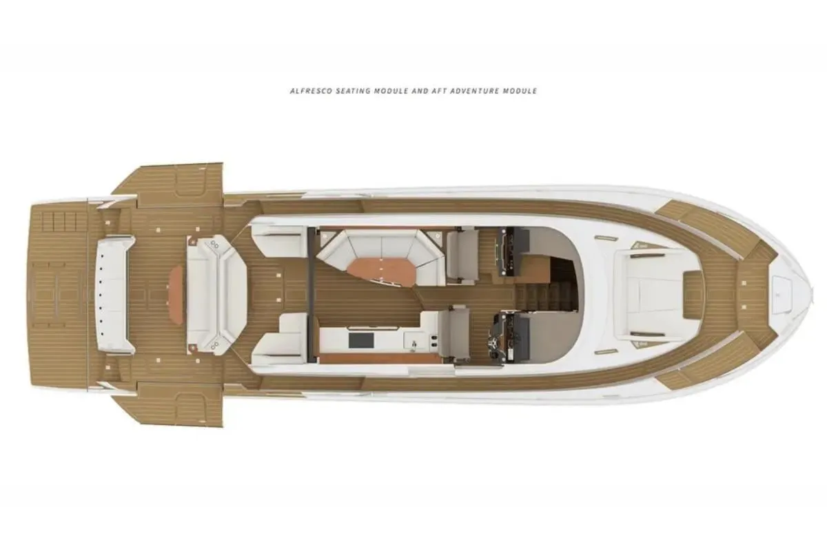 Alfresco Seating module and Aft Adventure Module