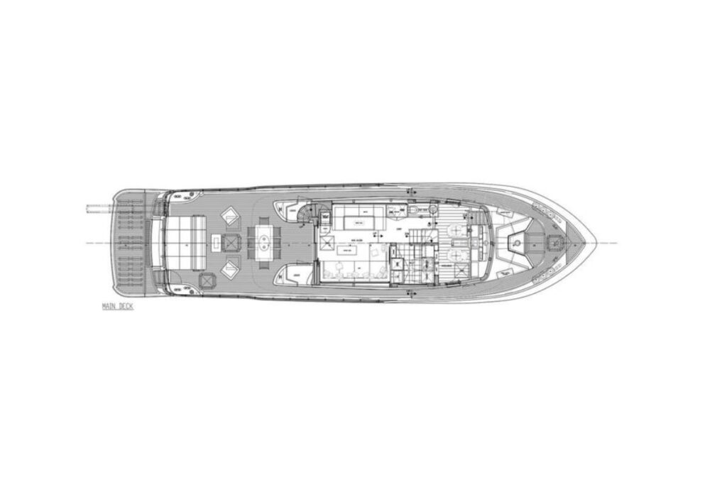 2023 Canados Oceanic 76 GT (a 76 Ft. Yacht Floor Plan and Design ...