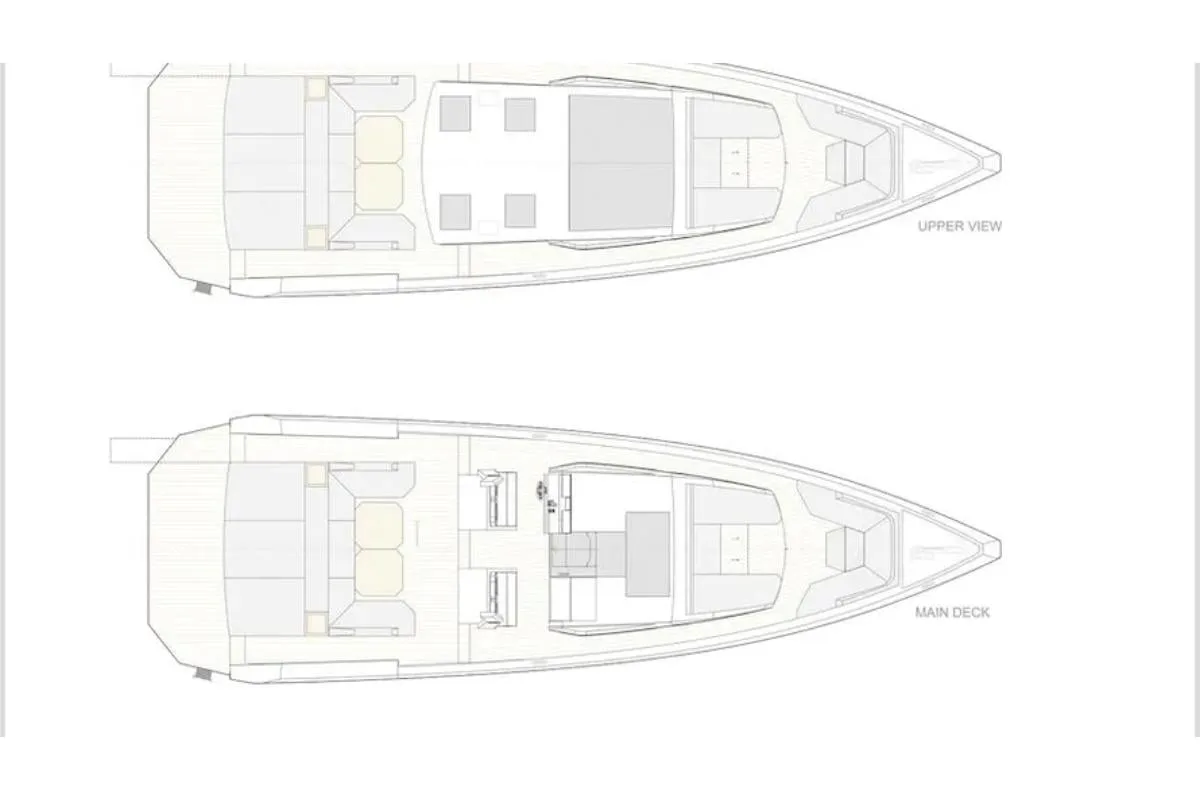 Upper view and Main deck plan