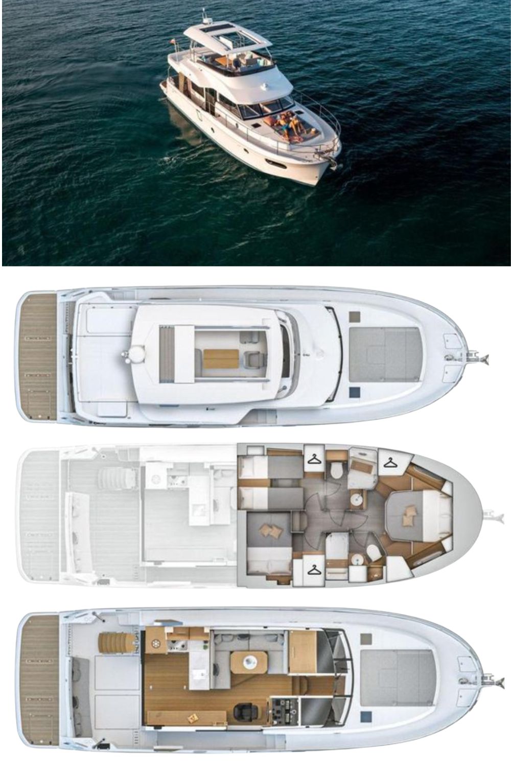 2023 Beneteau Swift Trawler 48 (a 48 Ft. Yacht Floor Plan and Design)