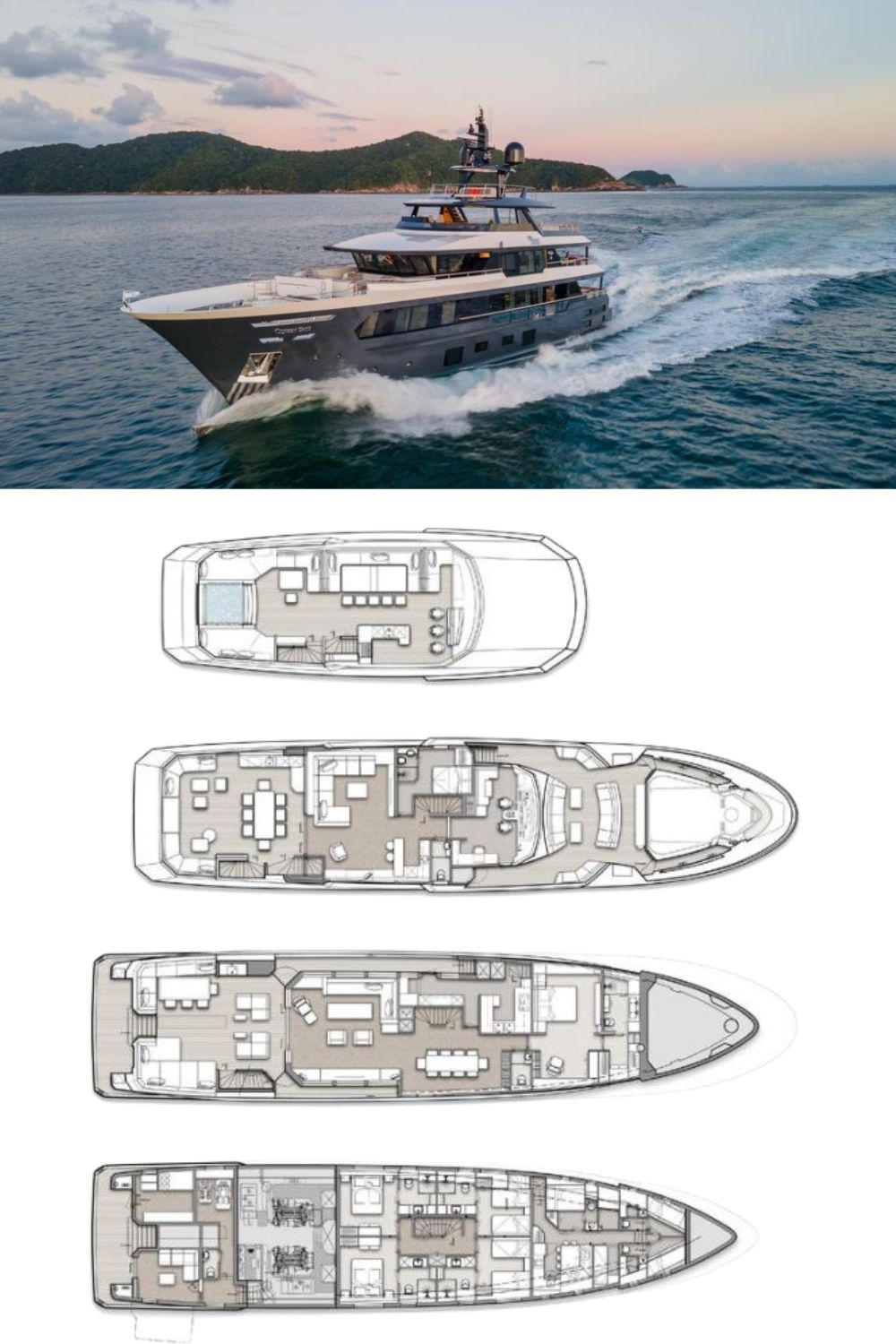 2024 MCP MY 37.4M (a 123 Ft. Yacht Floor Plan and Design)